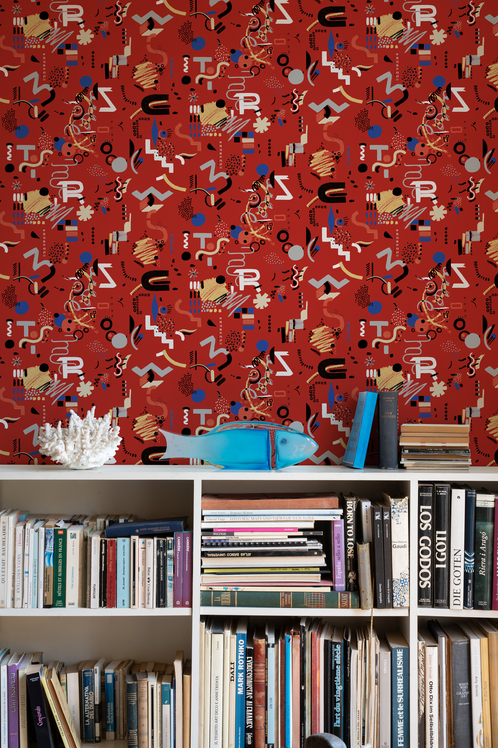 Funny Shapes, Red, TresTintas 5mp / rola 2